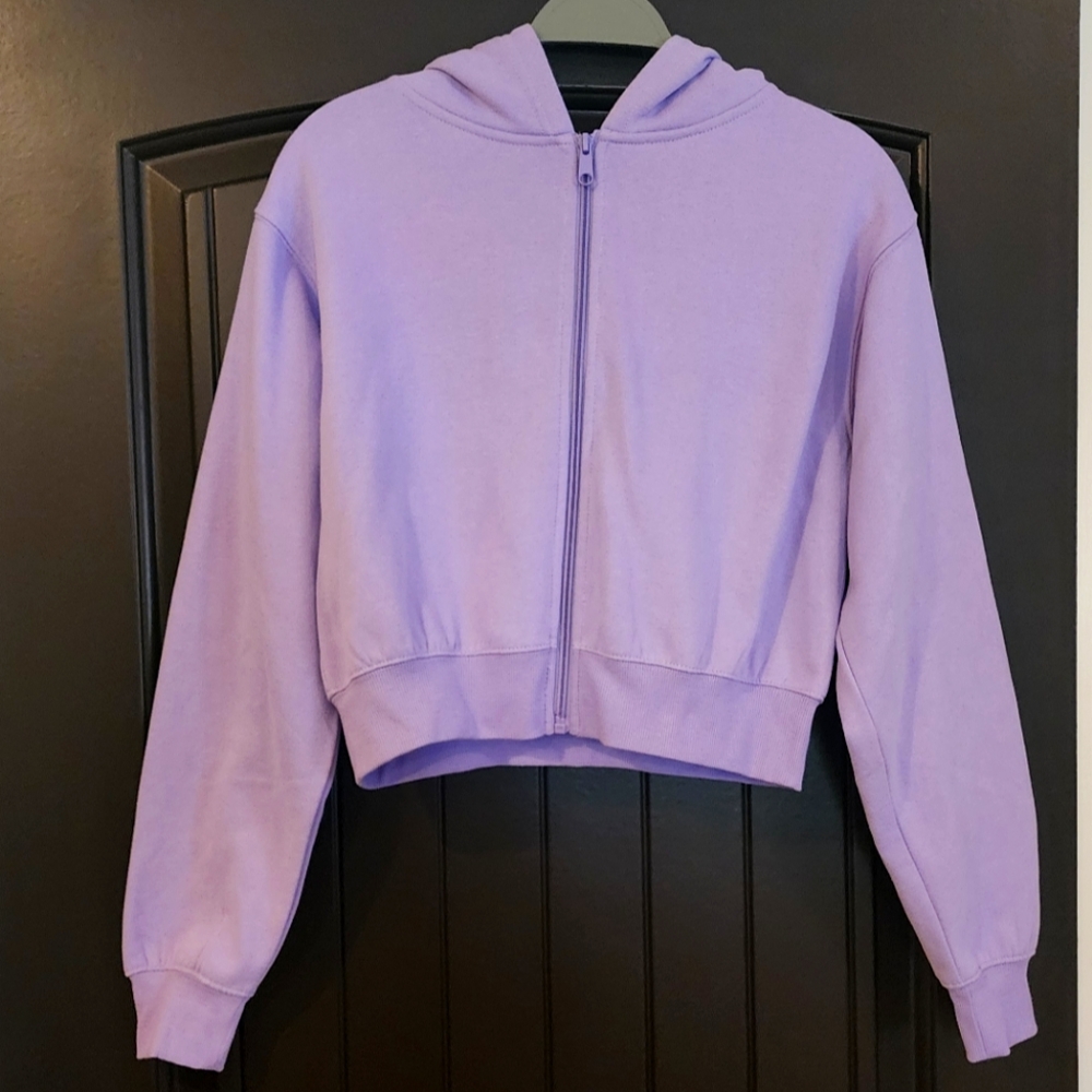 NWOT Ardene Purple Zip Up Hoodie, Size S